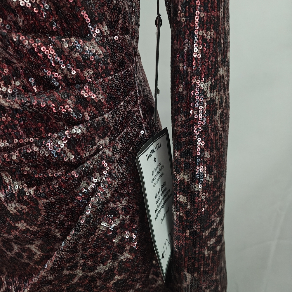 Vince Camuto Burgundy Sequin Dress